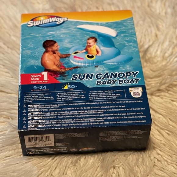 SwimWays Sun Canopy Baby Boat - Picture 1 of 1